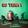 9 Pieces Football Table Centerpiece Football Party Decorations Football Player Silhouette Centerpieces, 8 Inches and 3 Styles