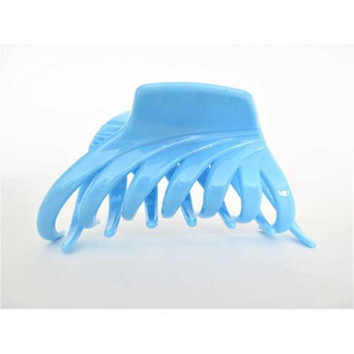 Generic Turquoise blue hair claw clip for medium fine hair