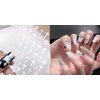 Christian Religious Thin Tough Hot Glue Cute Manicure Japanese Sticker Punk Cross Army Flower 5D Soft Relief 5d Nail Art Stickers (Black)