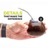 Balibetov Yerba Mate Gourd Set (Original Natural Handmade Yerba Mate Cup Argentina) - Includes Mate Tea Cup, Bombilla (Yerba Mate Straw) and Clean Brush (Brown)