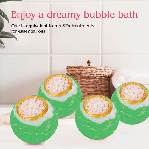 KASTU Bath Bombs Salt Balls,Eucalyptus Extract Essential Oils,Moisturizing Dry Skin,Fizzy Spa,Relaxation,Bubble Bath Bomb Gifts Idea for Men Women,4-Pack