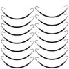 Miayon 24 Pieces Ponytails Hooks Elastic Band Hair Clips Rubber Bands Holder Hair Styling for Women Girls Black
