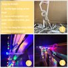 120PCS Christmas Light Clips Outdoor Gutter Hooks Christmas Lights Hooks Clips Mini Plastic Gutter Hanging Hooks Weatherproof Outdoor Light Clips Holiday Light Clips for Christmas Decoration (White)