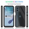 wahhle for Moto G 5G 2023 Case, Moto G Power 5G 2023 Case, Built in Screen Protector Full Body Shockproof Slim Fit Bumper Protective Phone Cover for Men Women-Black