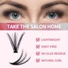 Individual Lashes 280Pcs DIY Eyelash Extension 30D+40D C Curl Mixed 15-20mm Cluster Lashes Natural Wispy Reusable Mink Lash Cluster at Home by FADVAN (30D+40D-0.07C, 15-20mm)