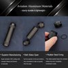 Aluminium Alloy Air-Tight EDC Accessory Case, Pill Fob Capsule Keychain, Long Waterproof Match Case Battery Holder, Smell Proof Container Sealed Jar, Outdoor Survival Storage Metal Container Dry Box