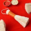 Satvik 1 Pc 5 Inch Banana Broom/Jhadu for Puja |Mandir/Temple Eco-Friendly Handcrafted Broom Puja Room | Banana Stem Leaf Fibre Brom for Dusting (Cleaning) Pooja Samagri Religious Hindu Ritual Items