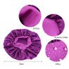 4 Pieces Women's Satin Rhinestone Sleeping Hat Night Sleep Cap Hair Care Salon Makeup Muslim Hijab Head Cover Bonnet Hat