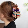 Back to School Hair Claw Clips Teacher Supplies Orange Book Shaped Claw Clip for Women Teacher Cute Hair Styling Accessories School Hair Accessories Medium Hair Barrettes Hair Claw for Thin Hair