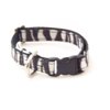 Sylvans Midnight Zebra Dog Collar (XS-1/2 x7-11)