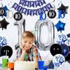 10th Birthday Decorations for Boys Girls Blue Birthday Decorations For Teenager Kids Party Supplies Including HAPPY BIRTHDAY Banner Balloons for Birthday Party Decor 10 Years Old Birthday Party
