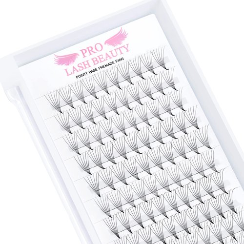 Premade Fans Eyelash Extensions Premade Volume Lash Extensions 6D-C-0.10-9-16 mix Pointed Base Fans 0.10 Premade Volume Fans C D Curl 6D-C-0.10,9-16mix