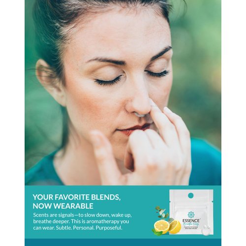 Essence Wearable Aromatherapy Nasal Diffuser – Breathe Easy Essential Oil Nose Ring – Personal Scent Clip for Travel, Work & Everyday Use – Made in USA (3 Pack)