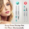 Eyebrow Pencil Eyebrow Microblading Pen - Eye Makeup Eyebrow Pen Micro 4 Point Brow Pen Lift & Snatch Eyebrow Microblading Pen Long-Lasting Waterproof Natural Eyebrow Hair (Light Brown)