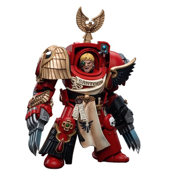 JOYTOY 1/18 Action Figure Blood Angels Assault Terminators Sergeant Santoro Collection Model