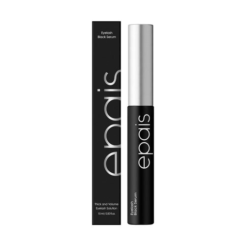 EPAIS Eyelash Black Tinted Serum, Jumbo Size 15ml/0.5fl.oz - Safe & Gentle Lashes Care Infused Black Mascara for Longer, Thicker, Peptides, Biotin, Non-Prostaglandin, Paraben-Free