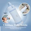 Jili All-in-One Baby Bottle, Insulated Stainless Steel Bottle with Formula Container, Anti-Colic Nipple, and Leak-Proof Lid, Baby Essentials for Travel, BPA, Parabens, and Phthalate-Free, Ice, 11 oz.