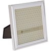 5x5 Metal Picture Frame Silver-Plate with Delicate Beading (510755)