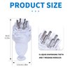 Mnatop Hair Oil Applicator, Scalp Applicator Comb, Scalp Oil Applicator Brush, Scalp Massager for Hair Growth, Ideal for Essential Oils and Serums(Transparent White)