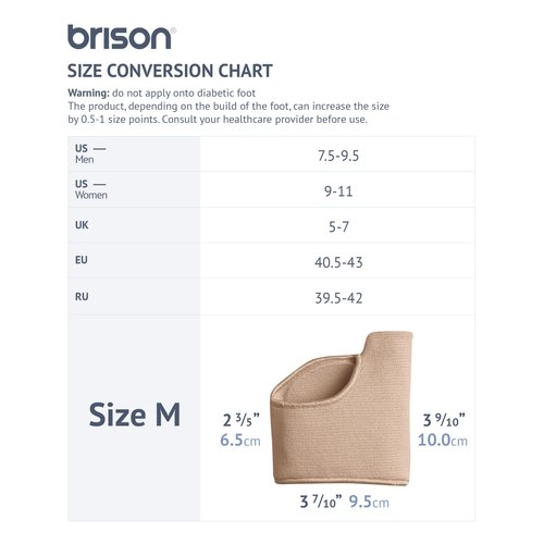 BRISON Metatarsal Pads for Women and Men Ball of Foot Cushion - Gel Sleeves Cushions Pad - Fabric Soft Socks for Supports Feet Pain Relief - M (Men 7.5-9.5, Women 9-11)