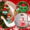 JANYUN 8 Pcs Christmas Doll Clothes, Christmas Elf Doll Sweater and Skirts Winter Knitted Clothing with Elk Snowflake for Doll Holiday Xmas Gift