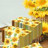 Sunflower Paper Napkins, 40PCS Sunflower Paper Napkins Disposable, Sunflower Party Supplies Birthday Decorations, Sunflower Party Dinner Paper Napkins for Wedding, Theme Party, Birthday, 4.3x7.9 Inch