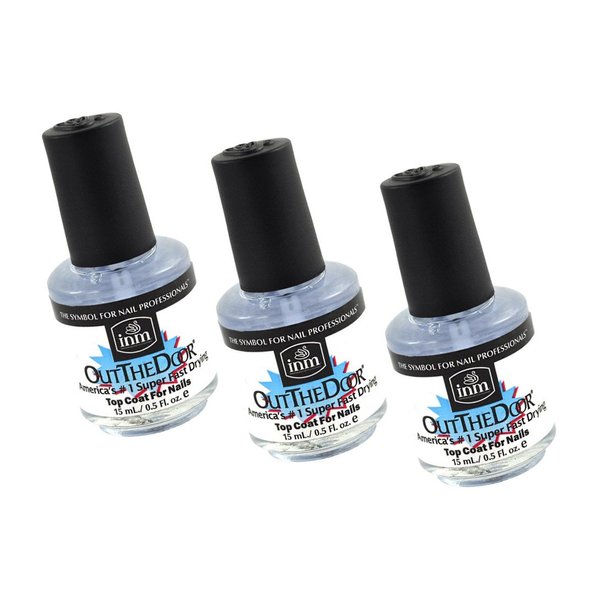 3 X Out The Door Number 1 Super Fast Drying Nail Top Coat For Nail | size 0.3 fl oz / 9 ml
