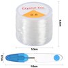 100m*0.8mm Elastic String for Bracelets, Beading and Jewelry Making, Clear Stretchy String for Clay Beads, Bracelet Charms, Pony Beads, Stone Beads