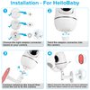 Adjustable Baby Monitor Mount for HelloBaby HB65/HB40/HB6550/HB66/HB6339/HB6550 Pro, ANMEATE SM935E, Universal Baby Monitor Wall Mount with Perfect View and Easy to Install