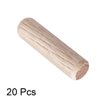 uxcell 0.31"x1.18"(8x30mm) Wooden Dowel Pin Wood Kiln Dried Fluted Beveled Hardwood 20pcs