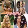 SAWINDA 30PCS Mini Hair Bows Gingham Craft 6 Color Bows for Hair Small Bow Hair Clips Cute Hair Ribbons Bowknot Barrettes Sweet Bows Claw Clips Y2k Hair Clips Accessories for Teens Kids Girls