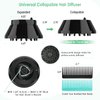 Collapsible Hair Diffuser for Curly Hair, Universal Hair Diffuser Attachment for Hair Dryer Adjustable from 1.65 inch to 3.14 inch, Blow Hair Dryer Diffuser for Long Thick Natural Wavy Hair