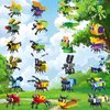 IAMGlobal 24 Mini Animal Building Blocks Toy Set, Animals Figures Stem Toys, Party Favor, Goodie Bags, Birthday, Carnival Prizes for Kids
