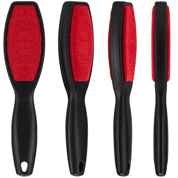 DecorRack (2 Pack) Double-Sided Lint Brushes, Pet Hair Remover Brush for Clothes and Furniture, Remove Cat and Dog Fur from Fabric Carpet and Clothing, Lint Removal Brush, Portable, Reusable (2 Pack)