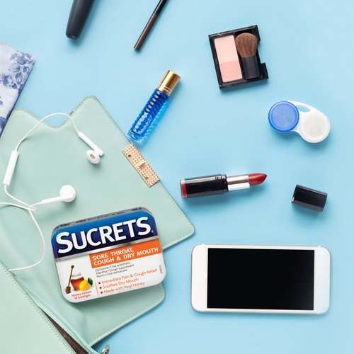 Sucrets Sore Throat & Cough Lozenges, Honey Lemon, 18 Count (3 Pack)