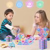 CORLOU Magnetic Building Blocks Set Toy for 3 Year Old Boys Girls Gift Kids Magnetic Tile Educational Toys for Toddlers Creativity Gifts Toys for 3 Year Old Girls Boys Christmas