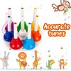 AMOR PRESENT Hand Bells for Kids, 8 Notes Diatonic Colorful Handbells Set Musical Bells with Songbook for Kids Toddlers Holiday Birthday Gift Preschool Teaching