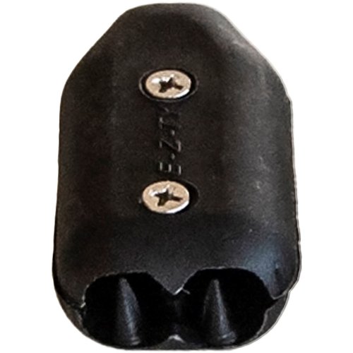 E-Z-TY Reusable Rope Clamps - No More Tying Knots or Splicing Rope - Slick Look - Regular and Double OT - Single Packs (Black, 1/2" Regular)