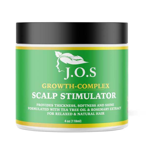 J'Organic Solutions Natural organic growth Scalp stimulator with Sweet Almond Oil, Castor Oil, Olive Oil, Argon Oil Natural Organic Ingredients (hair grease)
