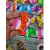 HOZKEAP 24 Packs Bulk Chicks shape Backpack Mini Pop Rainbow Keychain, fidgets Bubble Toys for Kids Children Classroom Students Birthday Party Favors