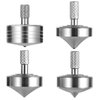 CHEETOP Stainless Steel Spinning Top, Precision Mini Desktop Gyroscope, Kill Time Reduce Stress ADHD Toys, Perfect Balance Gyro (4PCS Style 1+Style 2+Style 3+Style 4)