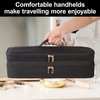 GENCAM Double-Layer Carrying Case for Dyson Airstrait Straightener, Travel Case for Dyson Airstraight, Portable Storage Case for Dyson Airstrait/Corrale Hair Straightener (Black)