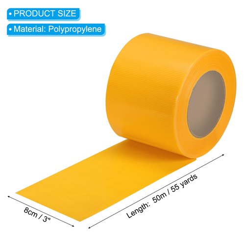 PATIKIL Gaffers Tape 3 in x 55 Yards, Waterproof Gaffer Floor Tape No Residue Non-Reflective Easy Tear for Indoor Outdoor Photography Electrical Cord Industrial Use, Yellow