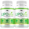 (2 Pack) Lipo Vive Advanced Formula Pills, LipoVive Dietary Support Supplement, Supports Overall Wellness, Lipo Vive Maximum Strength (120 Capsules)