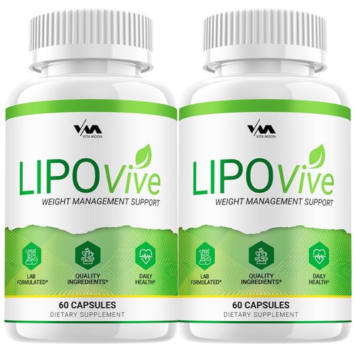 (2 Pack) Lipo Vive Advanced Formula Pills, LipoVive Dietary Support Supplement, Supports Overall Wellness, Lipo Vive Maximum Strength (120 Capsules)