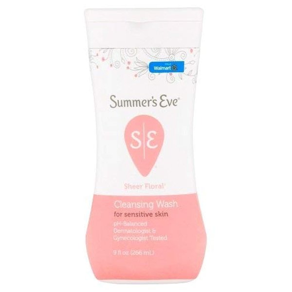 Summer's Eve Sensitive Skin Cleansing Wash Sheer Floral, 9 fl oz