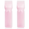 BLAAROOM Root Comb Applicator Bottle 6 Ounce, 2 Pack Hair Oil Applicator Bottle, Hair Dye Bottle Applicator Tools with Hair Oil Dispenser Root Comb Brush for Hair Oiling Applicator - Pink
