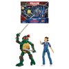 Bandai 2 Pack | Teenage Mutant Ninja Turtles Leonardo Vs Stranger Things Eleven Action Figures | 6'' Stranger Things Eleven and Leonardo Ninja Turtle Action Figures with Articulation