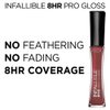 L’Oreal Paris Makeup Infallible 8 Hour Hydrating Lip Gloss, Sunset, 0.21 Fl Oz