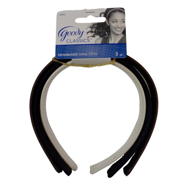 Goody Classics Wide Headbands (Cream/Black/Brown)